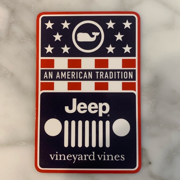 Vineyard Vines Jeep Grill Sticker - Picture 1 of 2